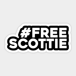 Free Scottie - SCOTTIE SCHEFFLER MUG SHOT Sticker